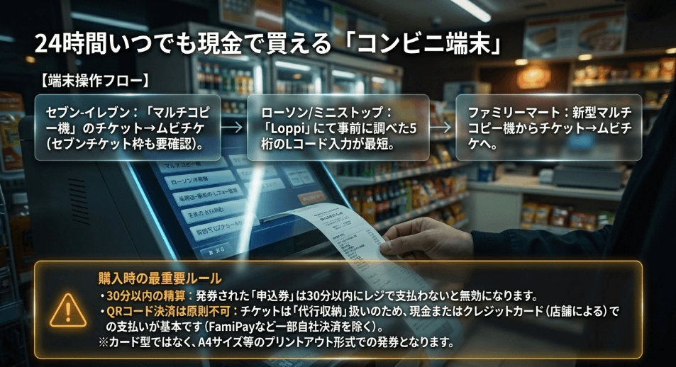 コンビニの端末でムビチケが買えるかを紹介