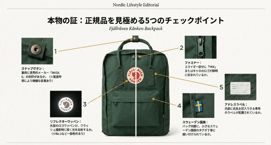 偽物を避けカンケンリュックがどこで買えるか見極める