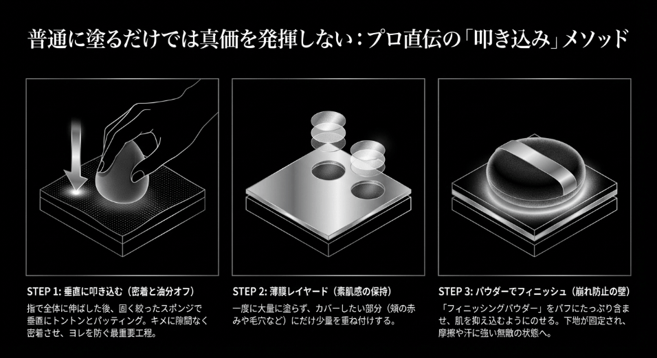 崩れを防ぐプロ直伝の塗り方技術