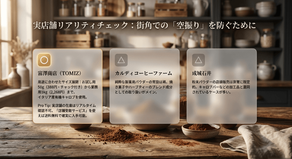 成城石井でキャロブパウダーが買えるか現状を解説