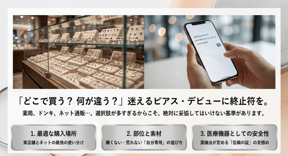Q&A:ピアッサーがどこで買える?購入前に知っておきたいこと