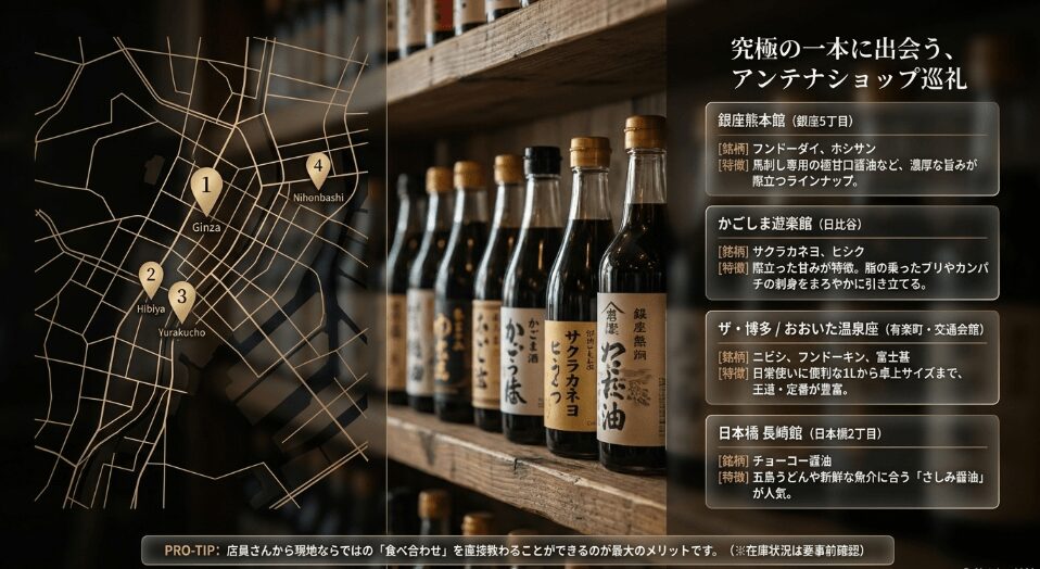 東京で「九州醤油」を探すならここ！アンテナショップ巡りの完全ガイド