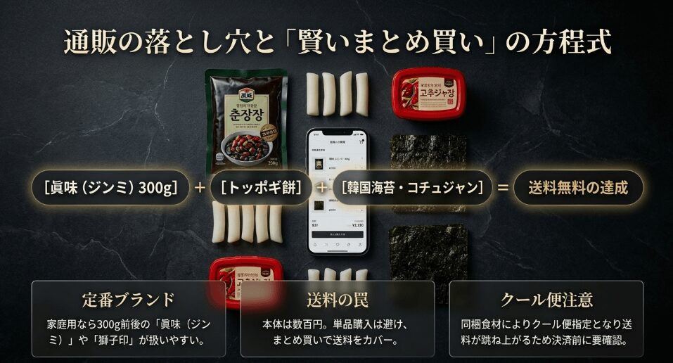 通販サイトならチュンジャンがどこで買えるか悩まない