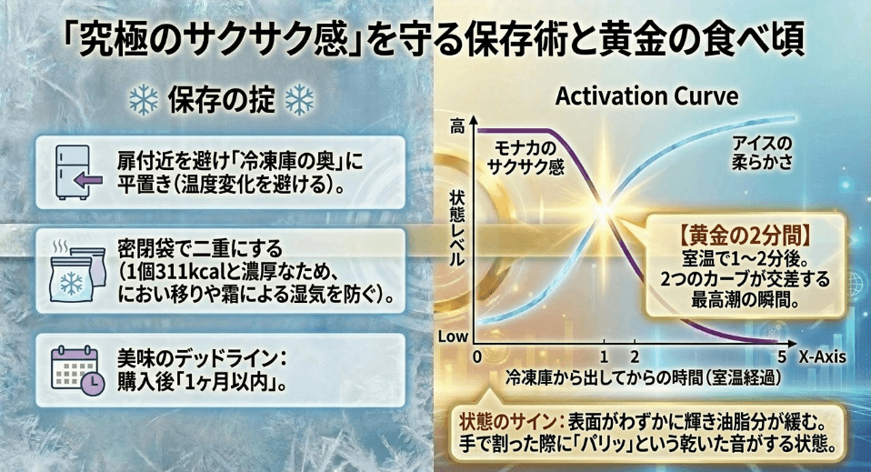 冷凍保存のコツとサクサク食感を保つ方法