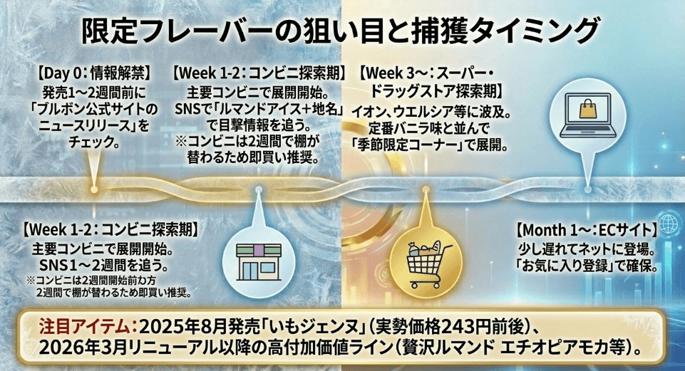 期間限定フレーバーの再販予測と予約情報