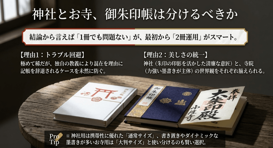 御朱印帳を神社と寺で分けるべきか運用の判断基準