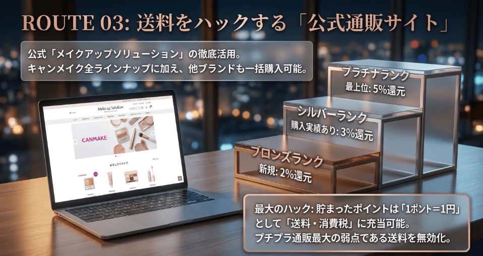 送料負担を賢く抑える。公式通販「メイクアップソリューション」活用術