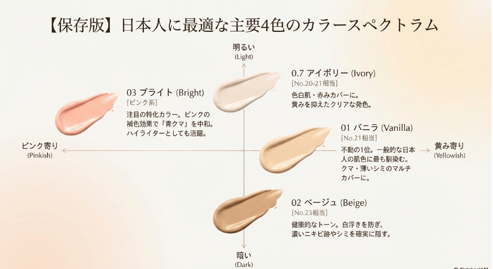 lunaコンシーラーがどこで買えるか人気色の比較