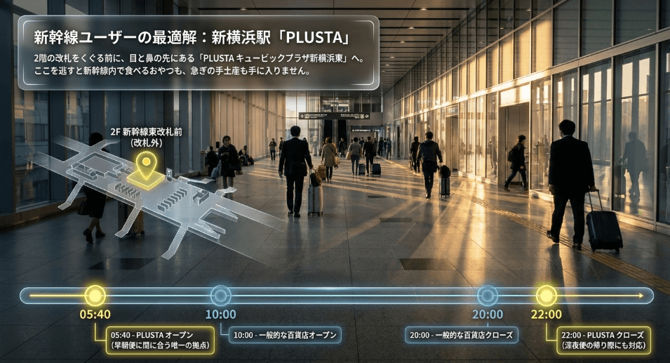 新横浜駅の新幹線改札内でも買えるか調査