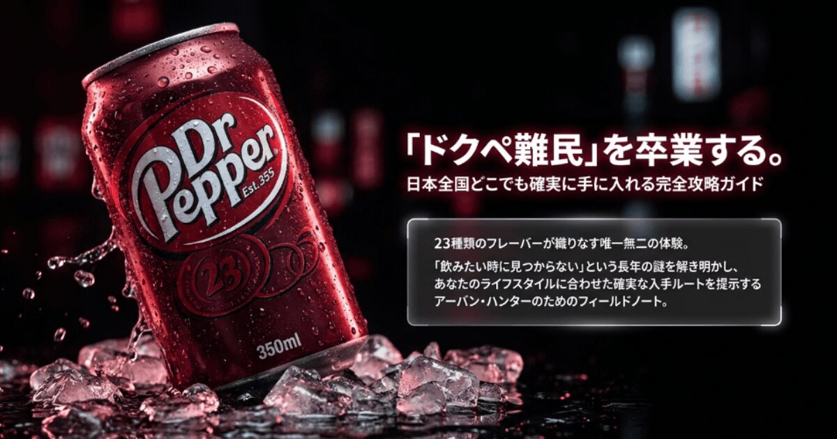 ドクターペッパーはどこで買える？コンビニ・ドンキ販売店調査