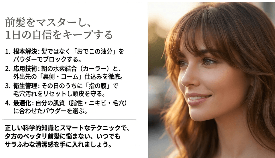イニスフリーパウダーで前髪の悩みを解決する