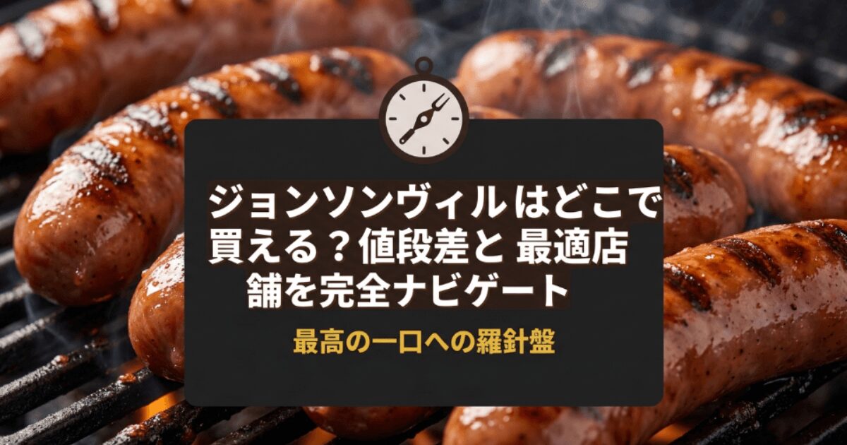 ジョンソンヴィルはどこで買える？イオンとコストコの値段差を徹底解説