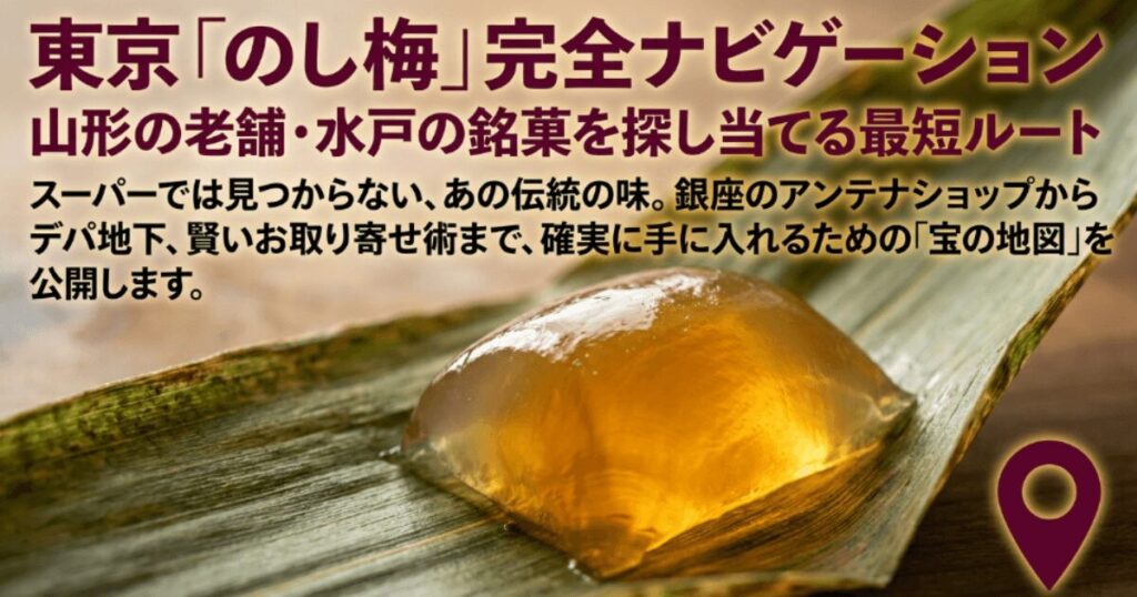 東京でのし梅はどこで買える？佐藤屋や玉屋総本店の取扱店を調査