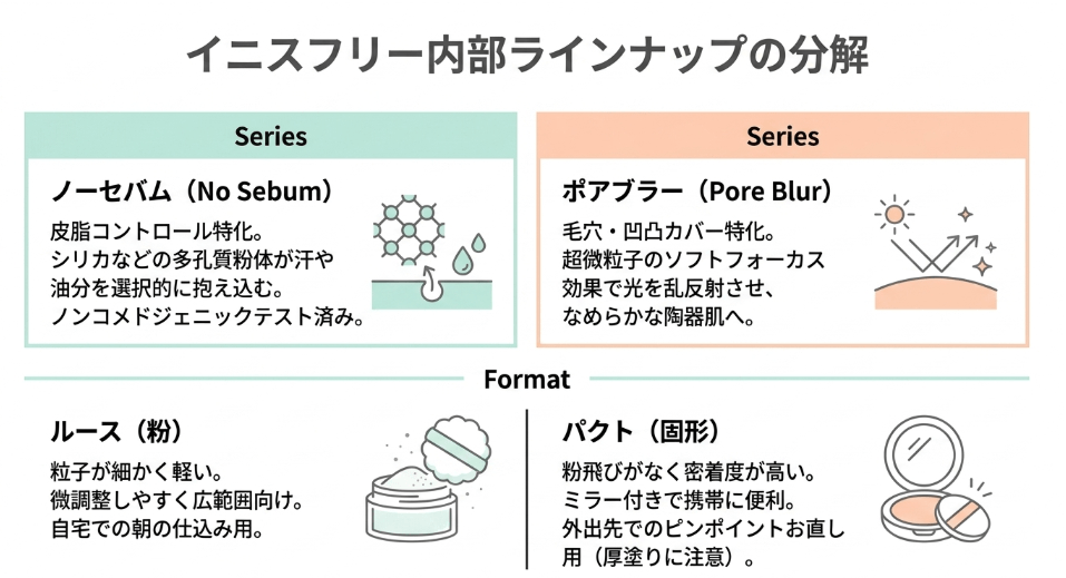 ノーセバムシリーズの特性と魅力
