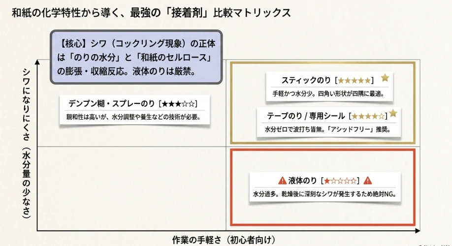 接着剤の化学的特性とおすすめのスティックのり