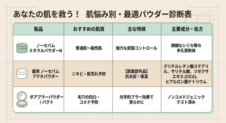 毛穴を塞がないノンコメドジェニックテスト