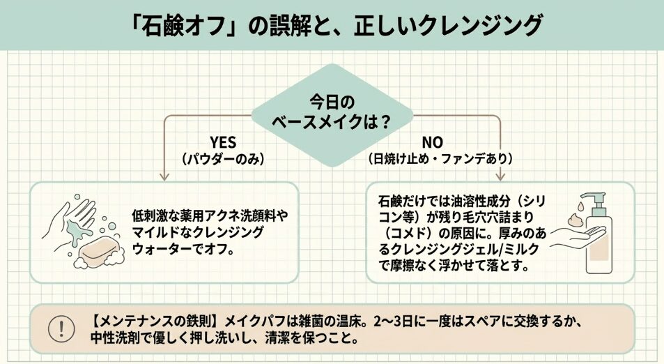 石鹸で落ちる噂の誤解と適切なクレンジング