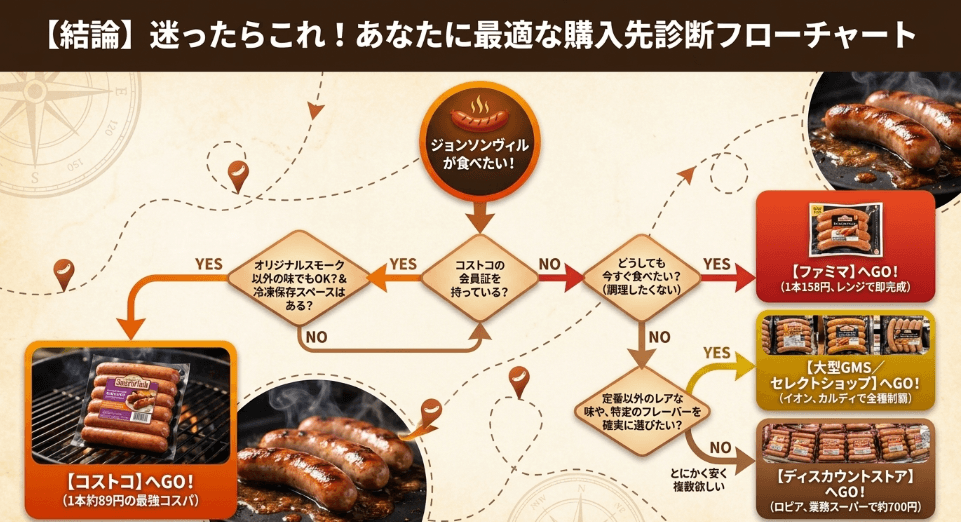 最適なジョンソンヴィルはどこで買える？ニーズ別・最終購入ガイド