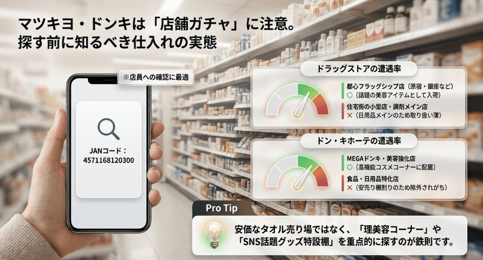 マツモトキヨシやウエルシアなどドラッグストアでの取り扱い状況