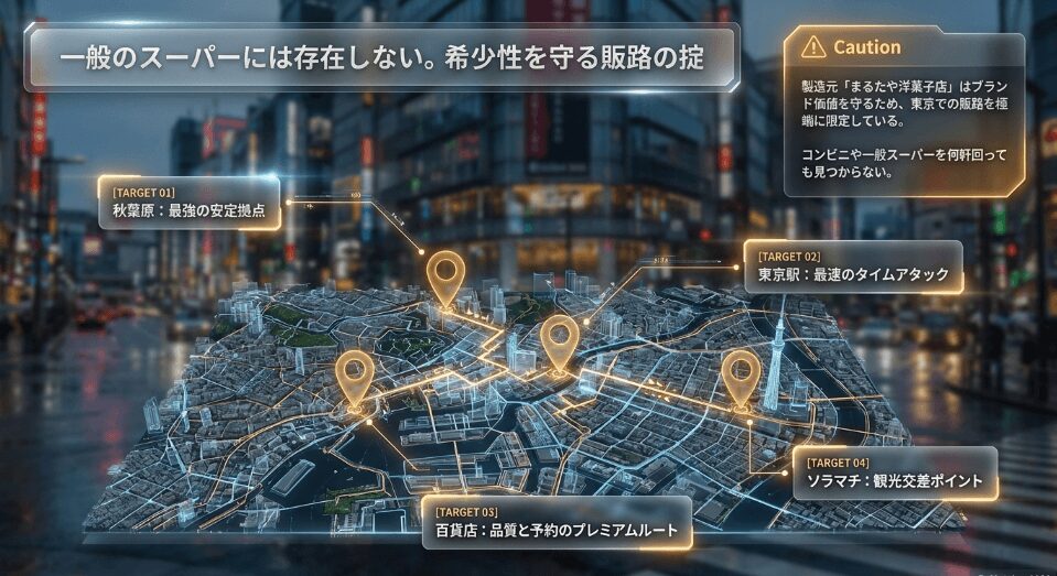 東京駅の販売場所はグランスタ内の店舗を調査