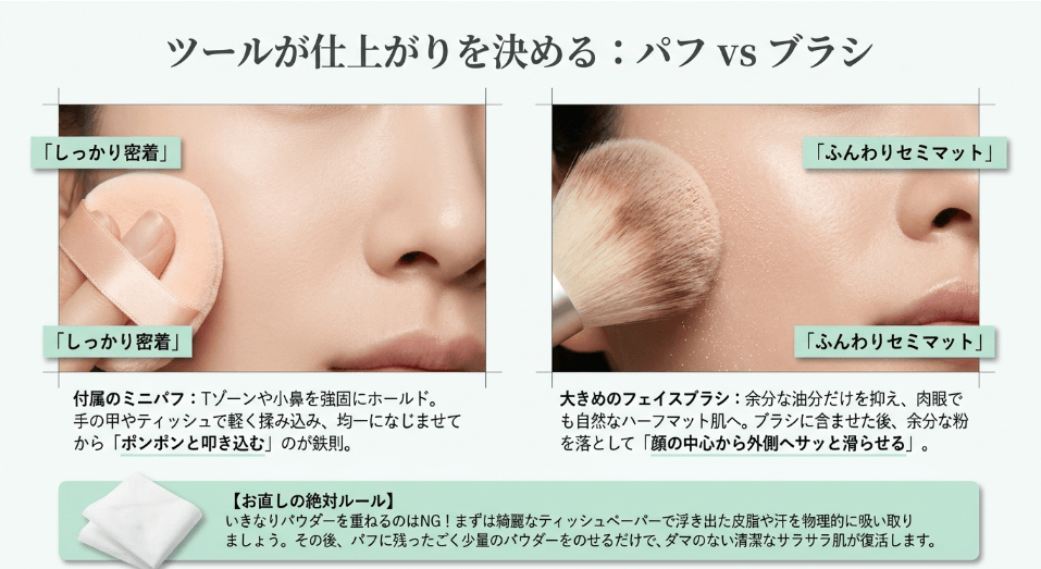 イニスフリーパウダー使い方の基本