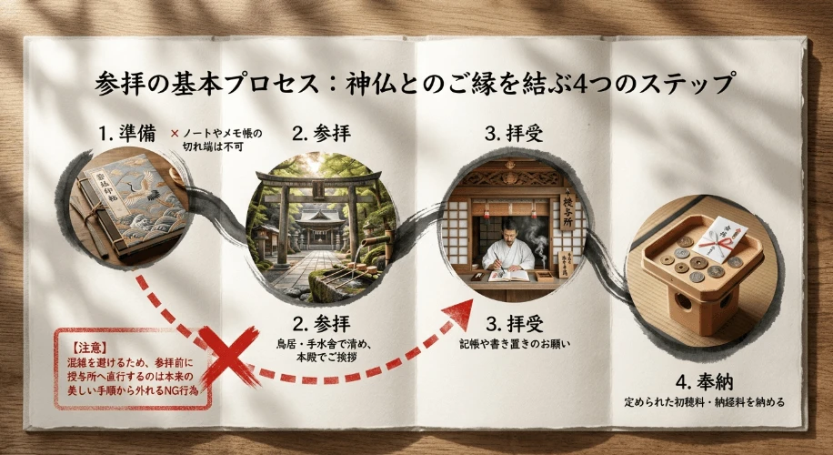 御朱印の受領順序と正しい参拝マナー
