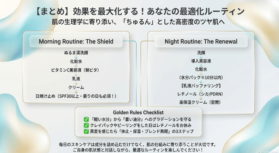 美肌へと導くイニスフリーのレチノールを使う順番