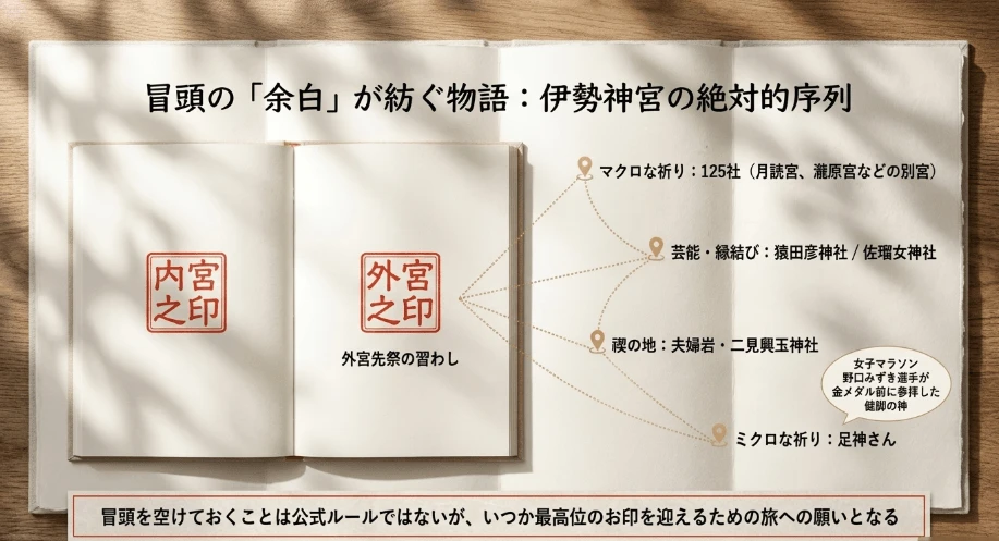 最初のページを空ける伊勢神宮の絶対的序列
