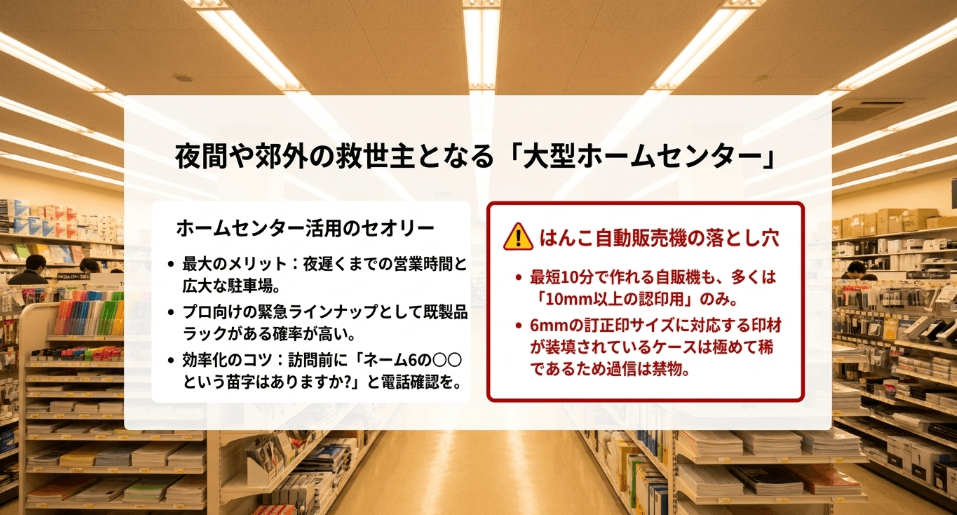 ホームセンターで訂正印は買える？即日入手のための店舗活用ガイド