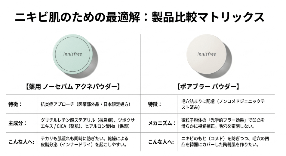 薬用ノーセバムアクネパウダーの抗炎症効果