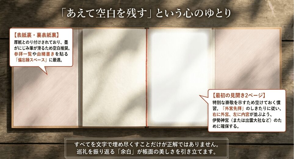 最初のページを白紙で空けておく理由