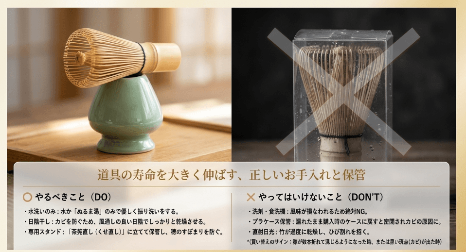 長持ちさせるための手入れと正しい保管方法