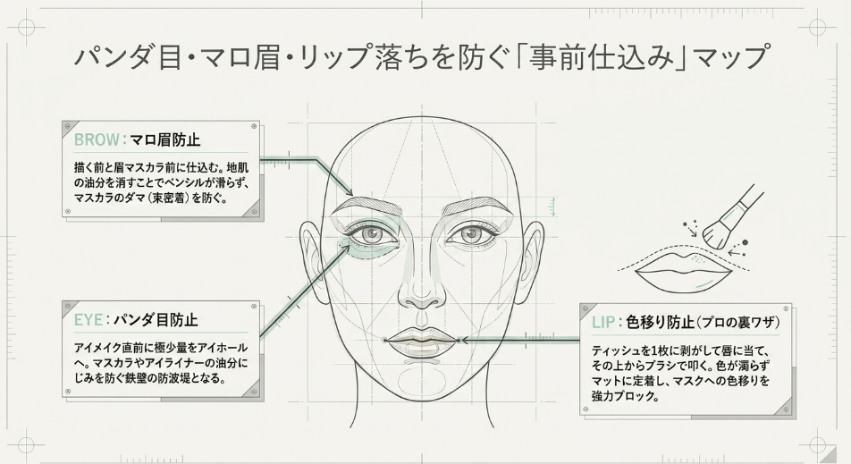 アイブロウの前に仕込んで発色を高める