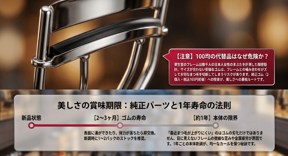 替えゴムの在庫がある店舗と100均製品との互換性