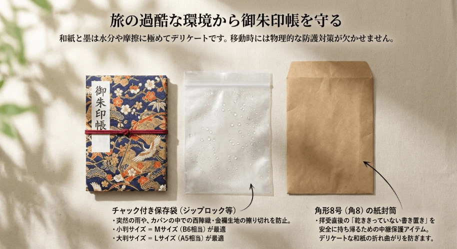 御朱印帳を守る持ち運び・防水のライフハック