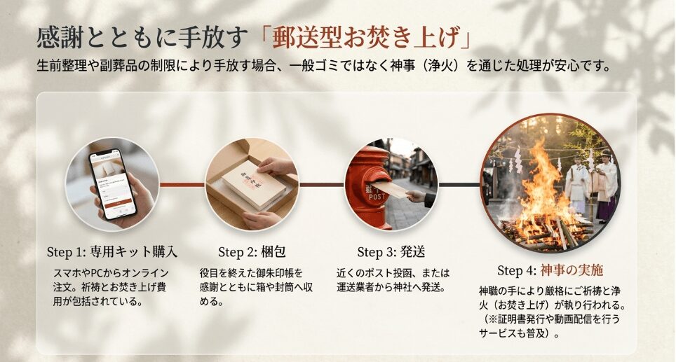 郵送型お焚き上げサービスの利用手順