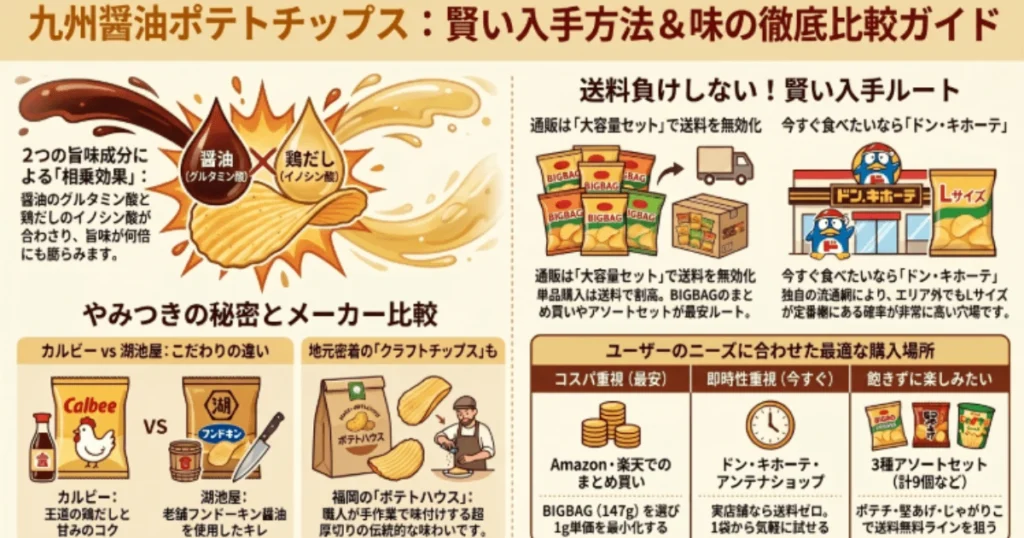 九州醤油ポテチの魅力と読者の悩み