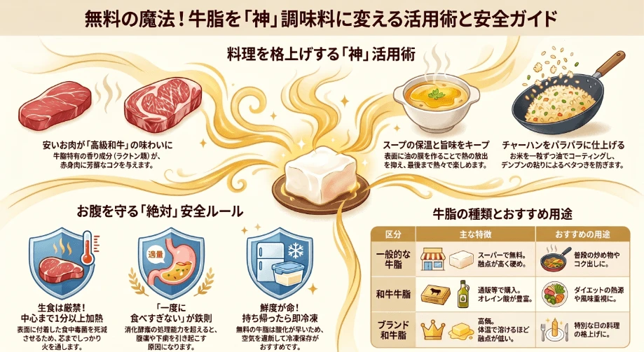 牛脂を食べるメリットと基本