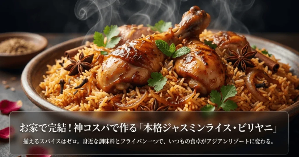 ジャスミンライスでビリヤニ！失敗しない炊き方と簡単レシピ