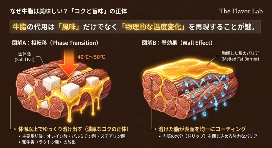 固形から液体への相転移がもたらす調理効果