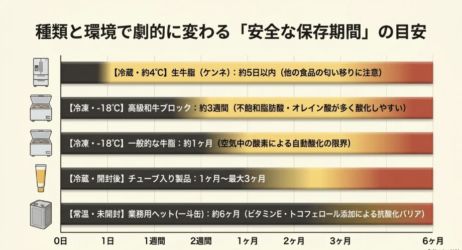 開封したチューブ入り製品を使い切るべき寿命