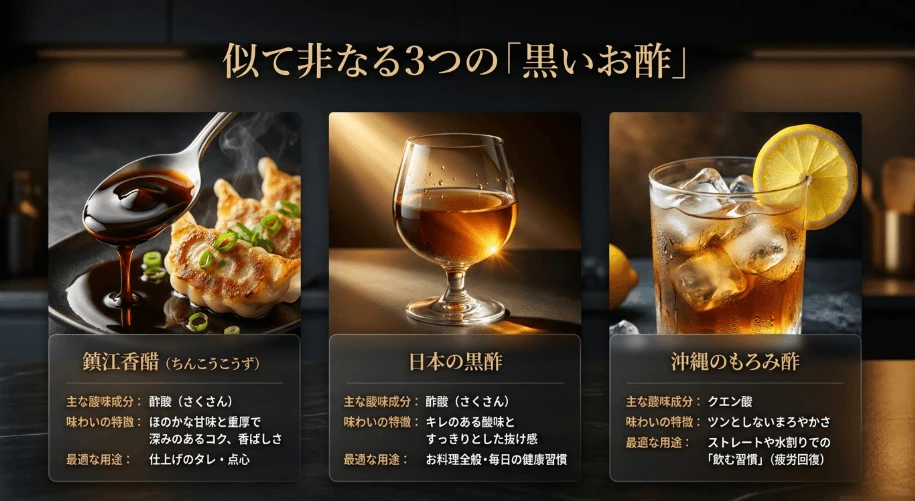 日本の黒酢との決定的な違い