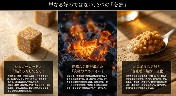 高温多湿な気候が生んだ生理的欲求