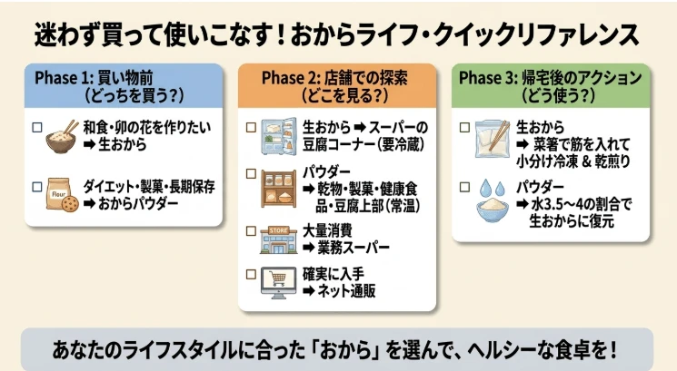 おからはどこに売ってるのか徹底まとめ