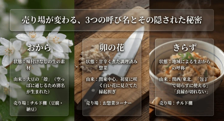 おからと卯の花ときらず