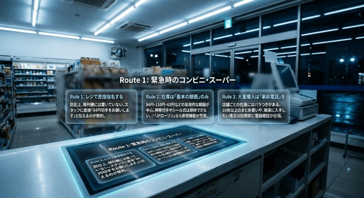 コンビニの切手購入と取扱種類