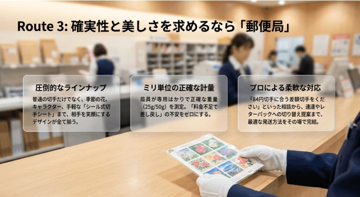 郵便局での切手購入と活用手順