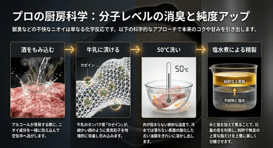 50度洗いや精製法による分子消臭対策