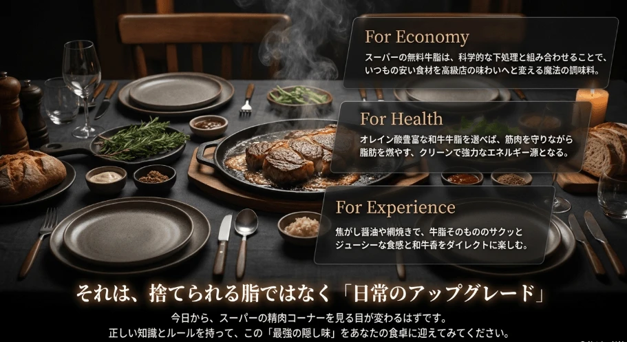 【まとめ】牛脂を食べるのは体に悪い?お腹を壊さない安全ルール