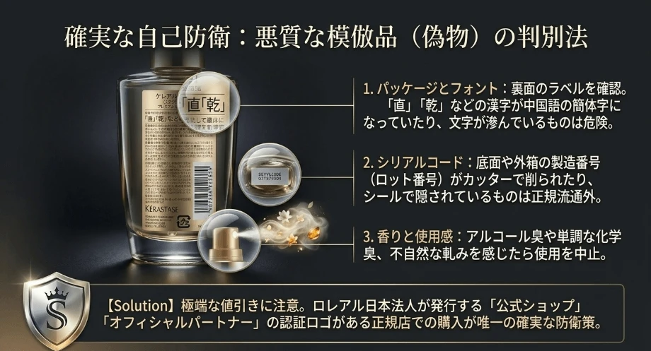 模倣品のリスクを回避する正規品の判別方法